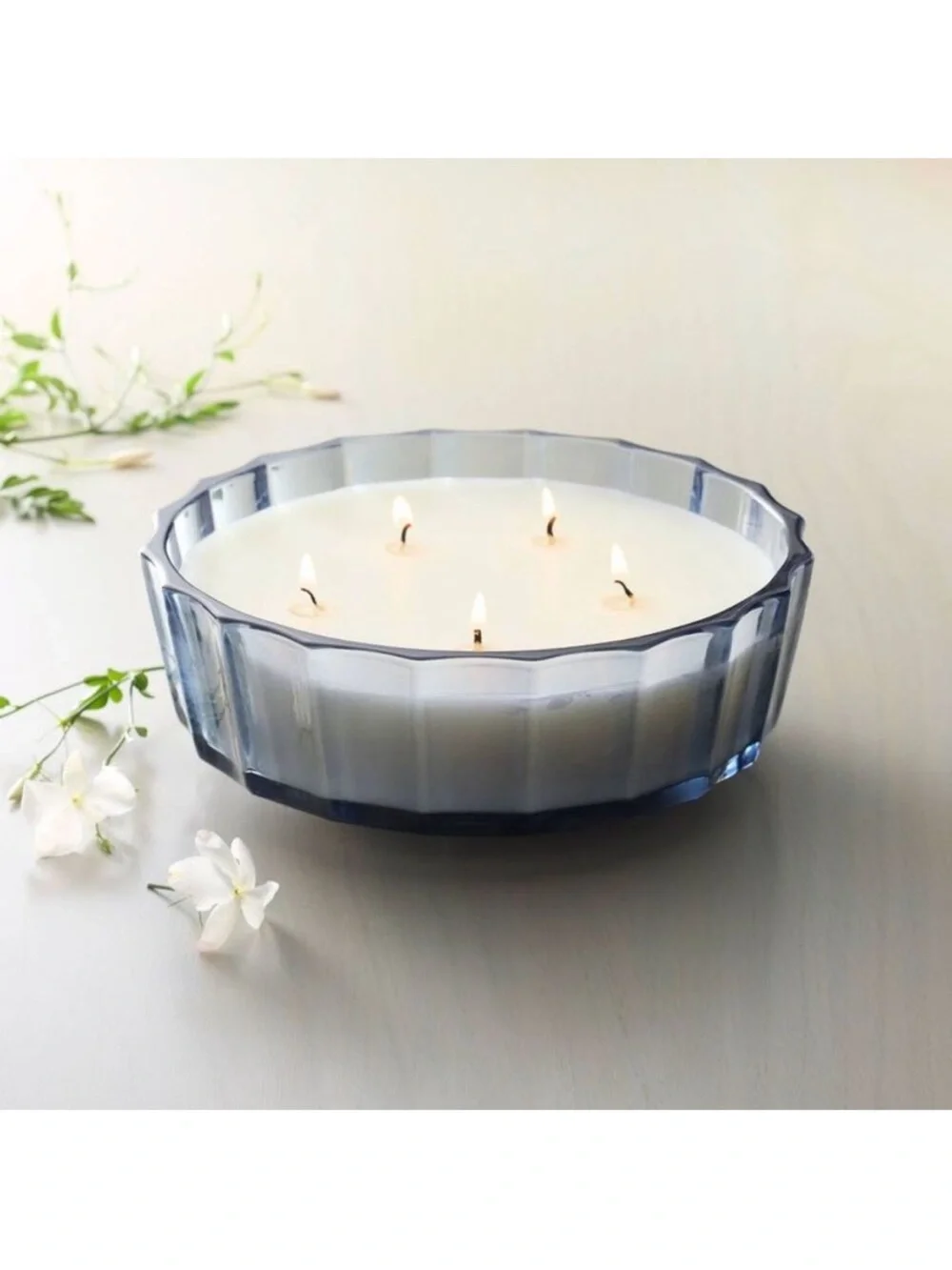 NWT Hearth & Hand With Magnolia 5-Wick Glass Candle
